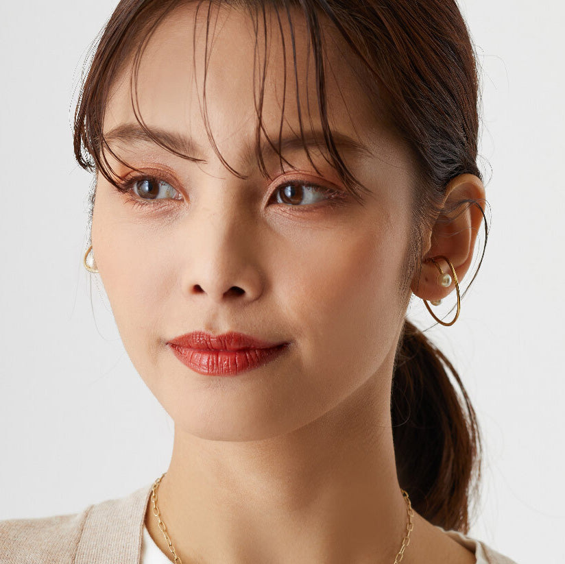 Galaxy Design Pearl Ear Cuff - Nickel Free