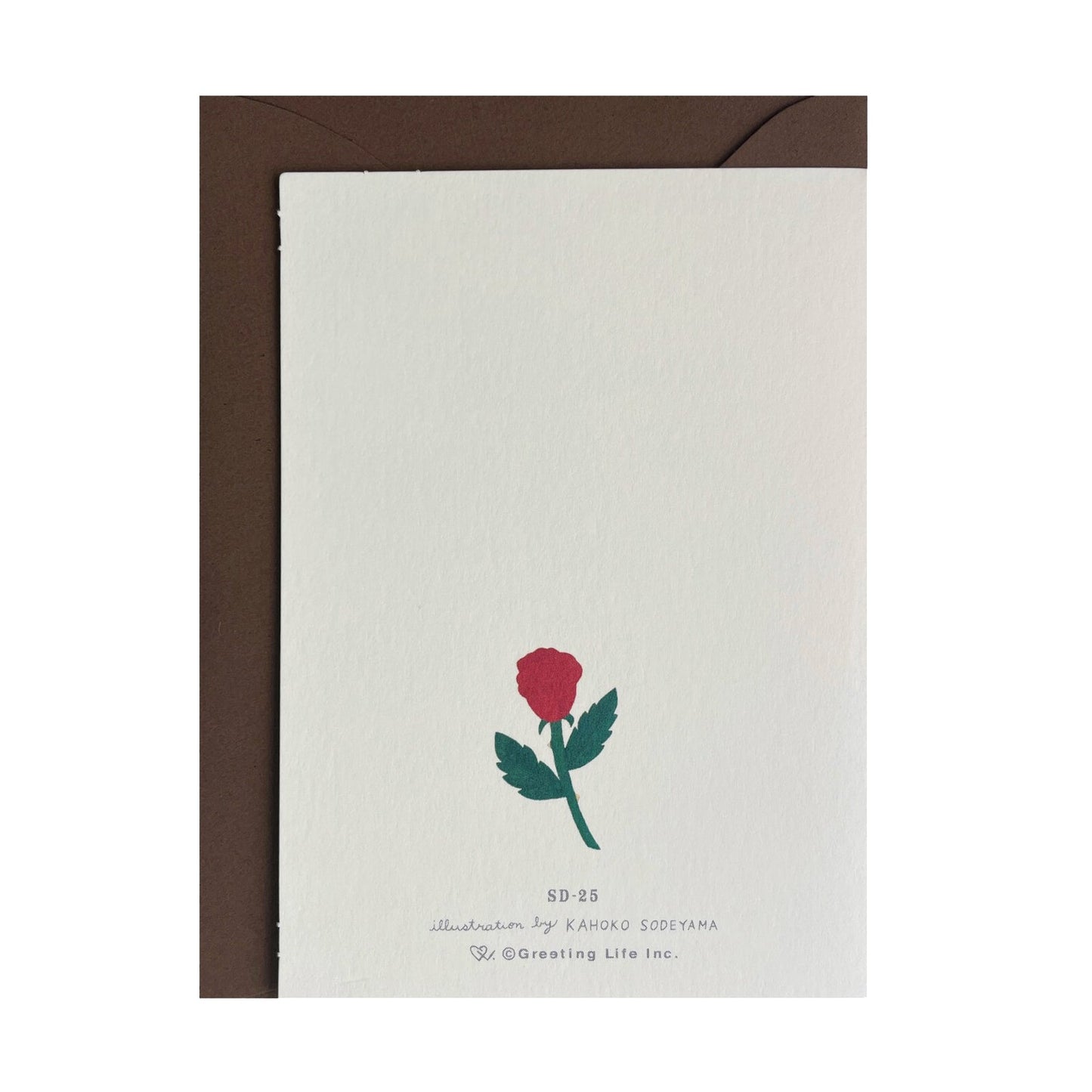 Greeting card flower