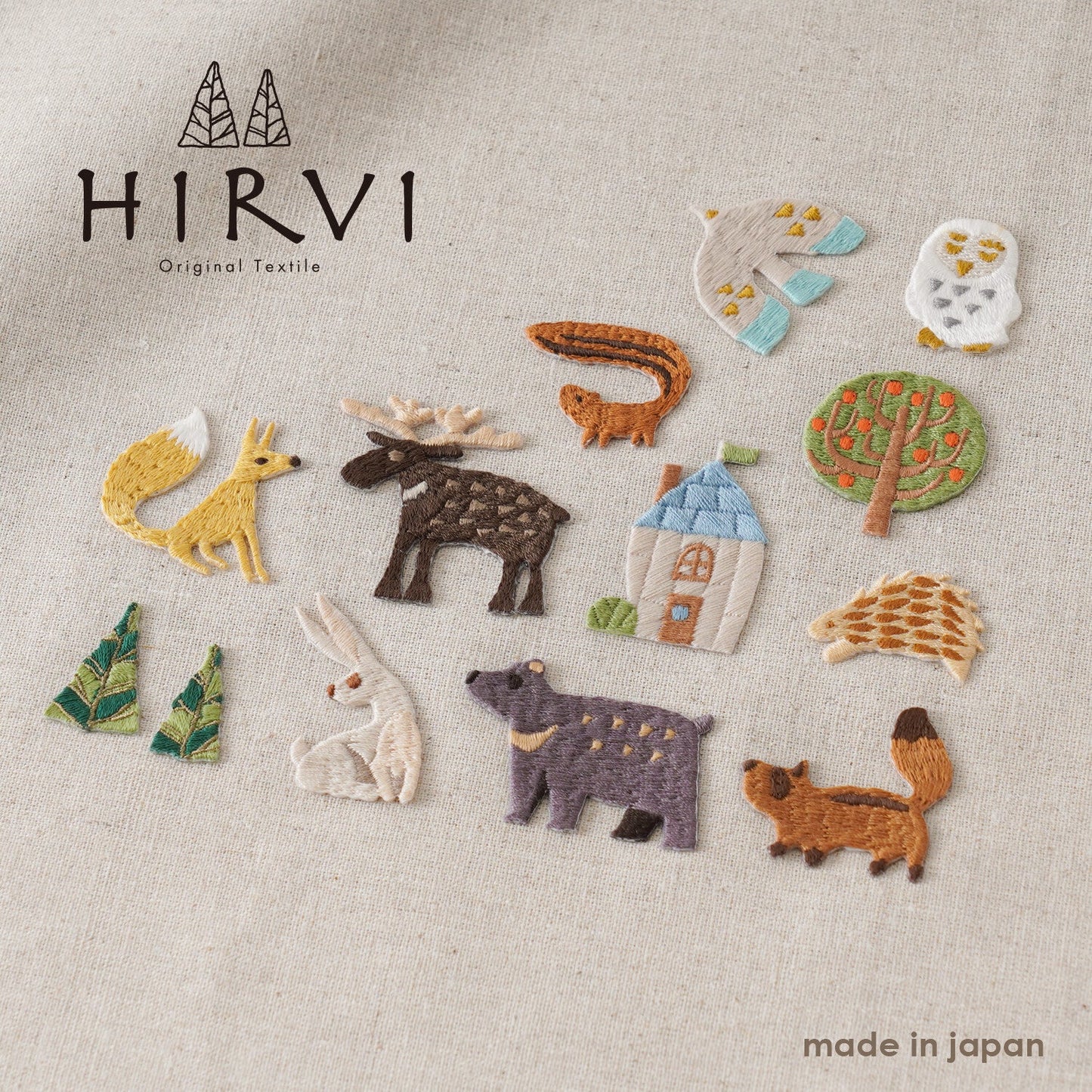 Sticker & Iron-on Wappen Embroidery Badges HIRVI