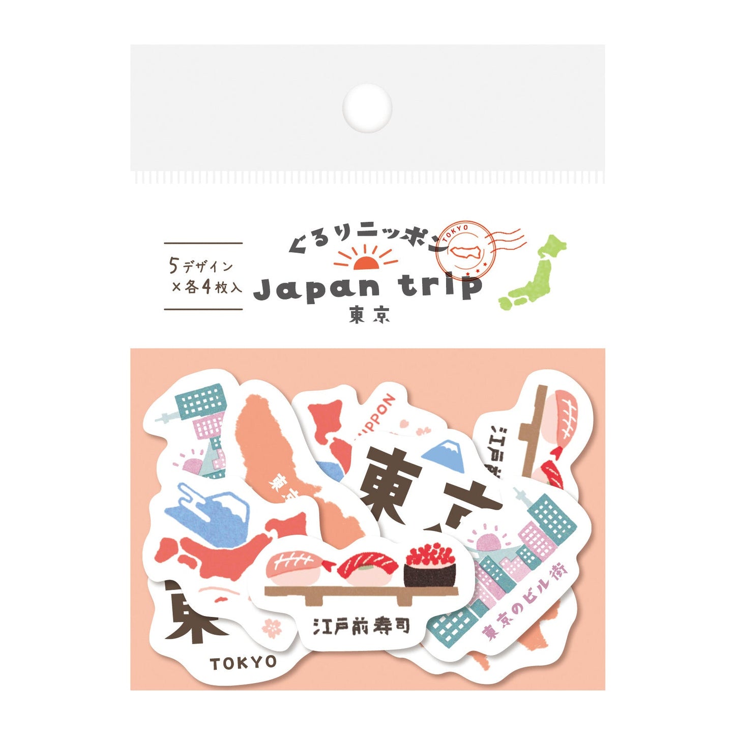 Japan Flake Stickers Tokyo
