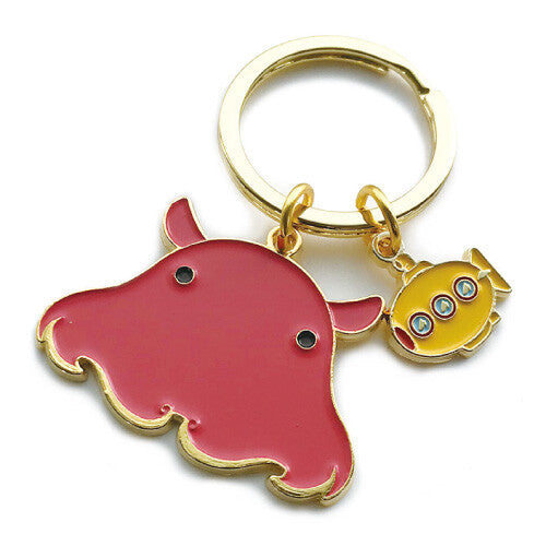 Animal Key Ring with Mini Charm Flapjack Octopus