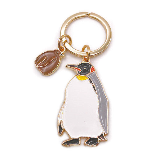 Animal Key Ring with Mini Charm Emperor Penguin