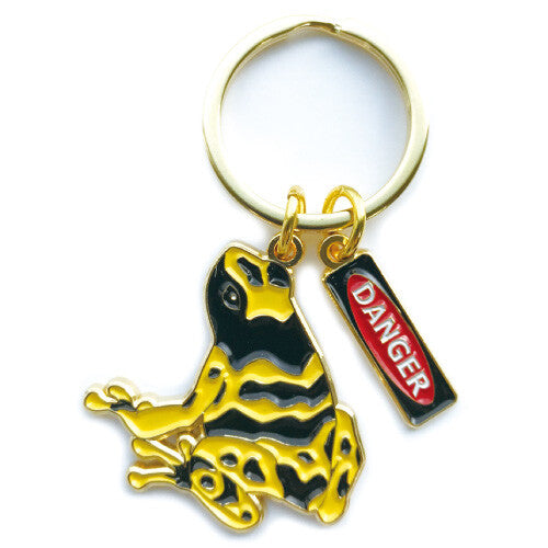 Frog Key Ring Dendrobates Leucomelas