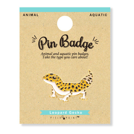 Leopard Gecko Enamel Pin – Cute Reptile Badge for Backpacks & Gifts