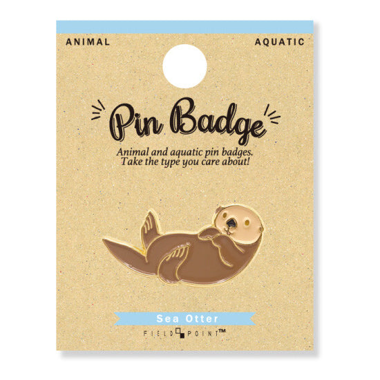 Sea Otter Enamel Pin – Cute Ocean Animal Badge for Backpacks & Gifts