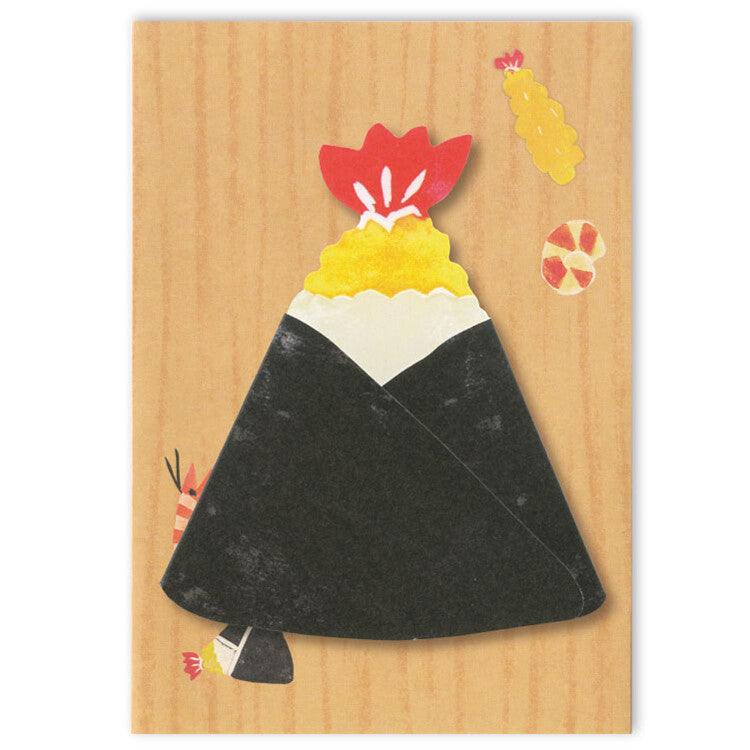 Greeting card delicious food tenmusu