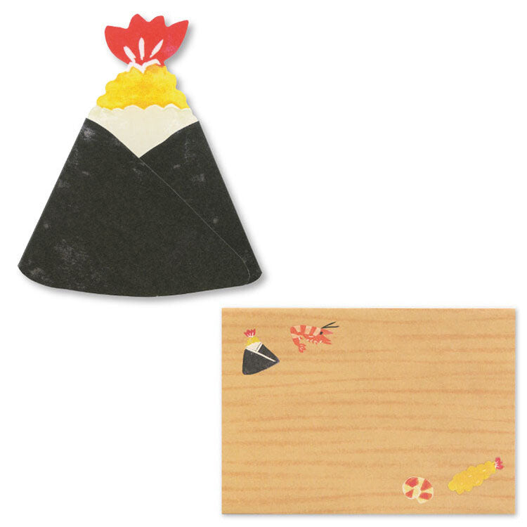 Greeting card delicious food tenmusu