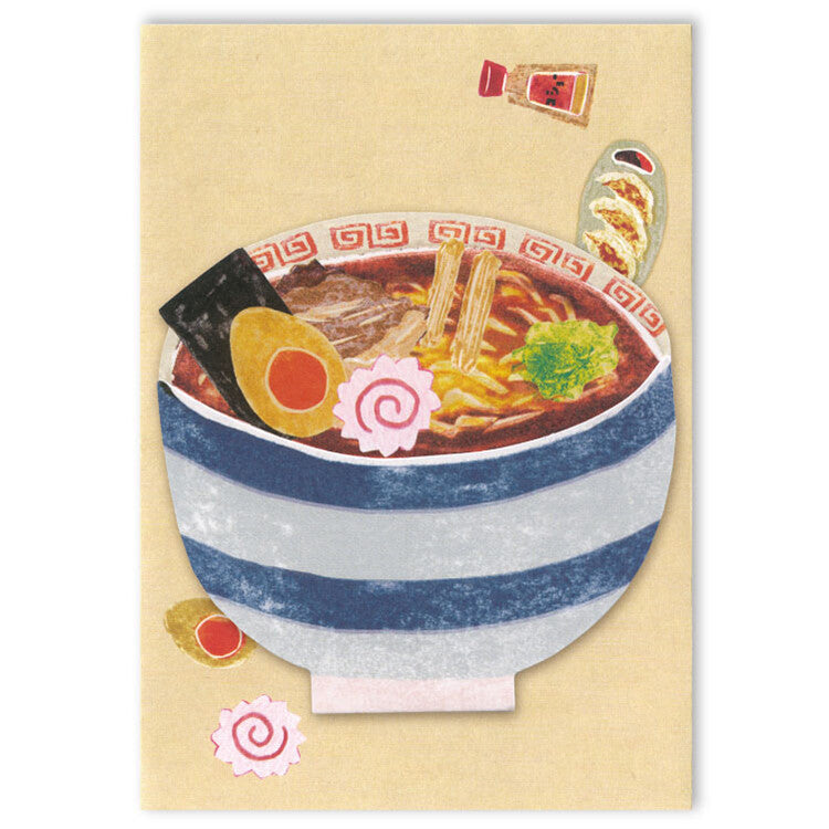 Greeting card delicious food ramen