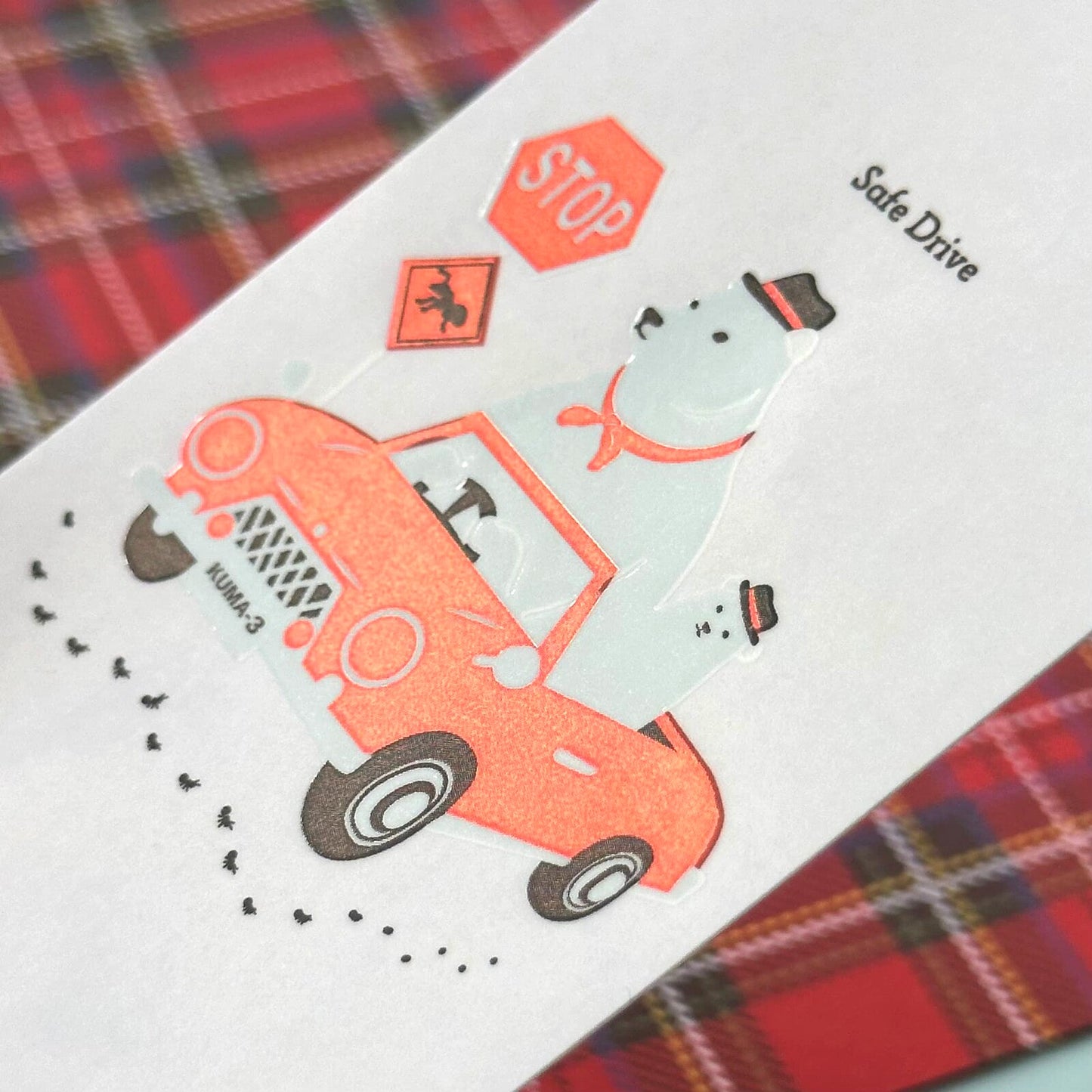 Bear sticker safe drive