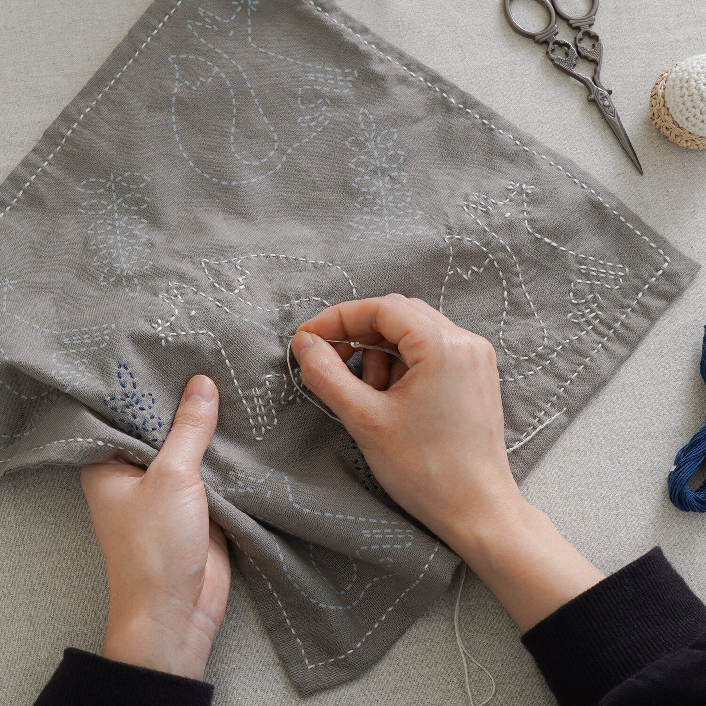 Sashiko Kitchen Cloth Sashiko Kit