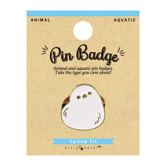 Long-tailed Tit Enamel Pin – Cute Bird Badge for Backpacks & Gifts