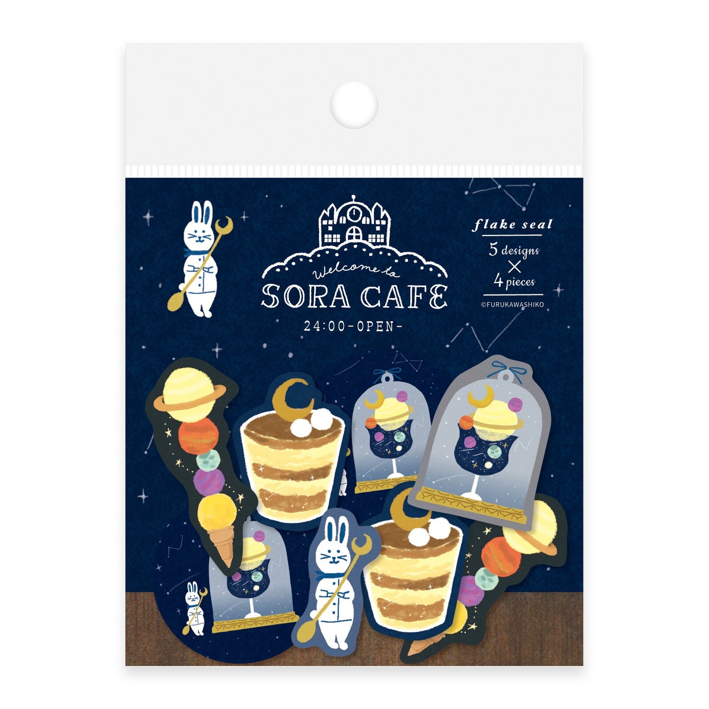 Washi Flake Stickers Sora Cafe