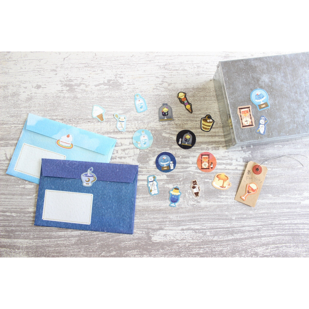 Washi Flake Stickers Sora Cafe