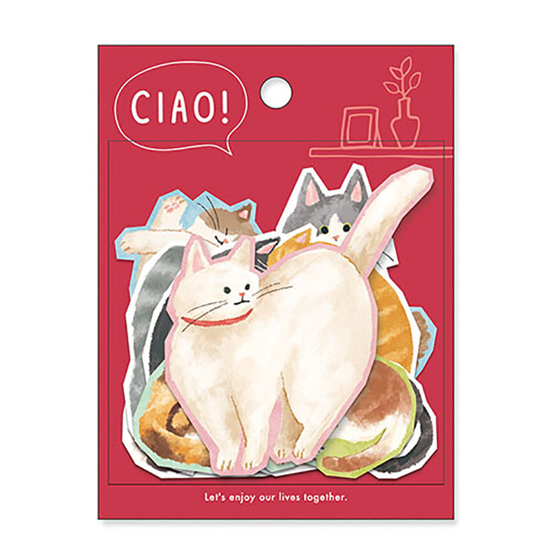 Animal Flake Stickers cat