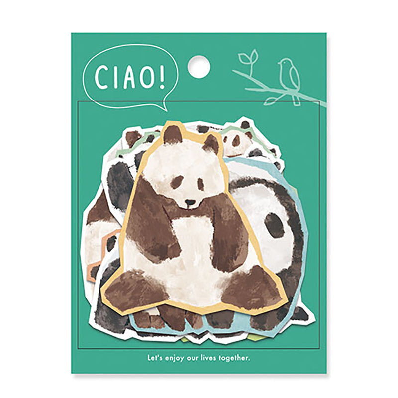 Animal Flake Stickers panda