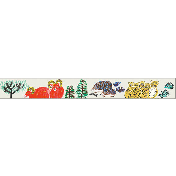 Masking tape 15mm width animal fmaily