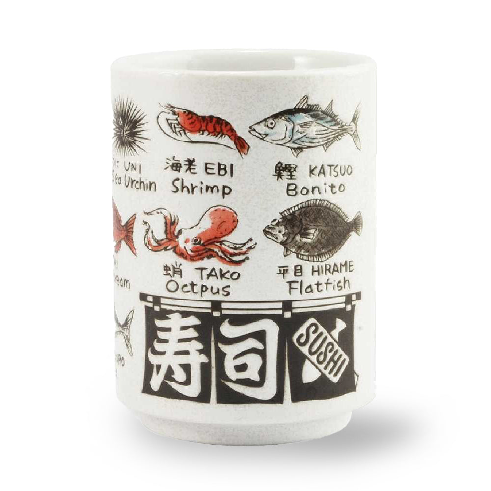 Tea cup sushi