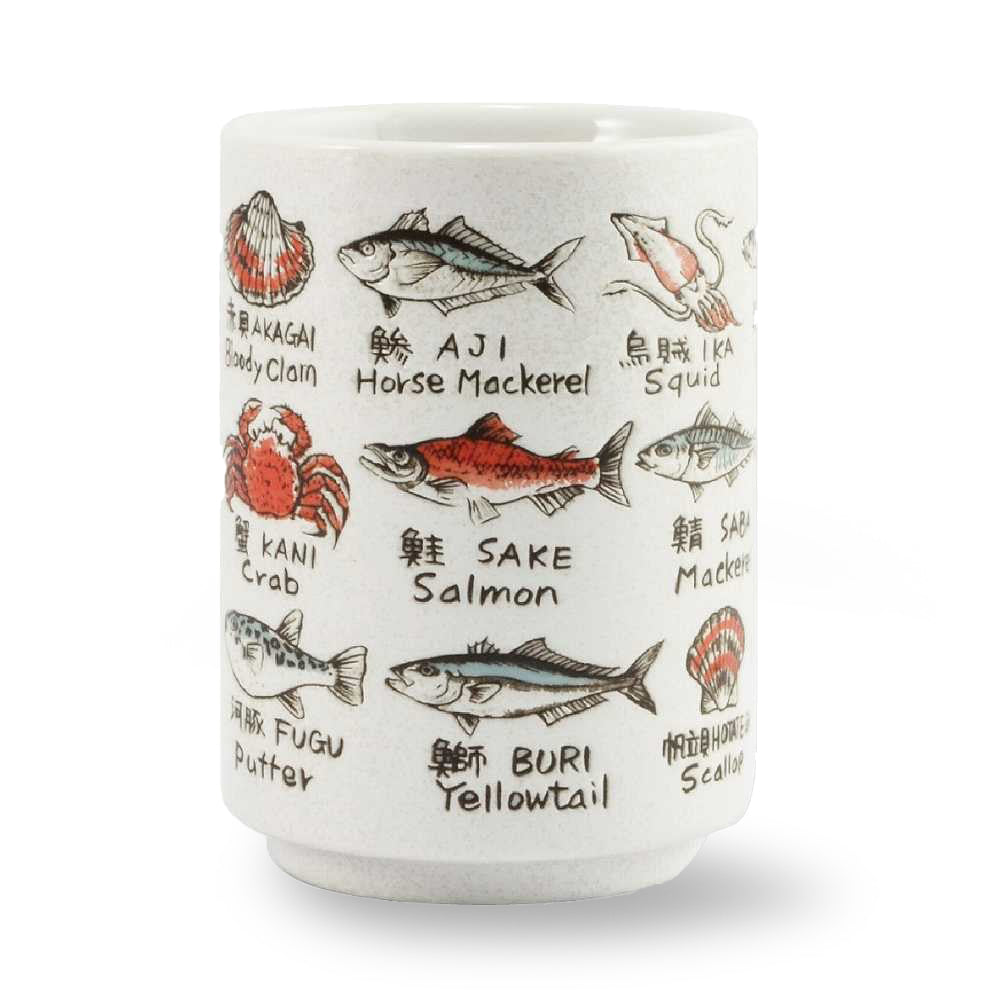 Tea cup sushi