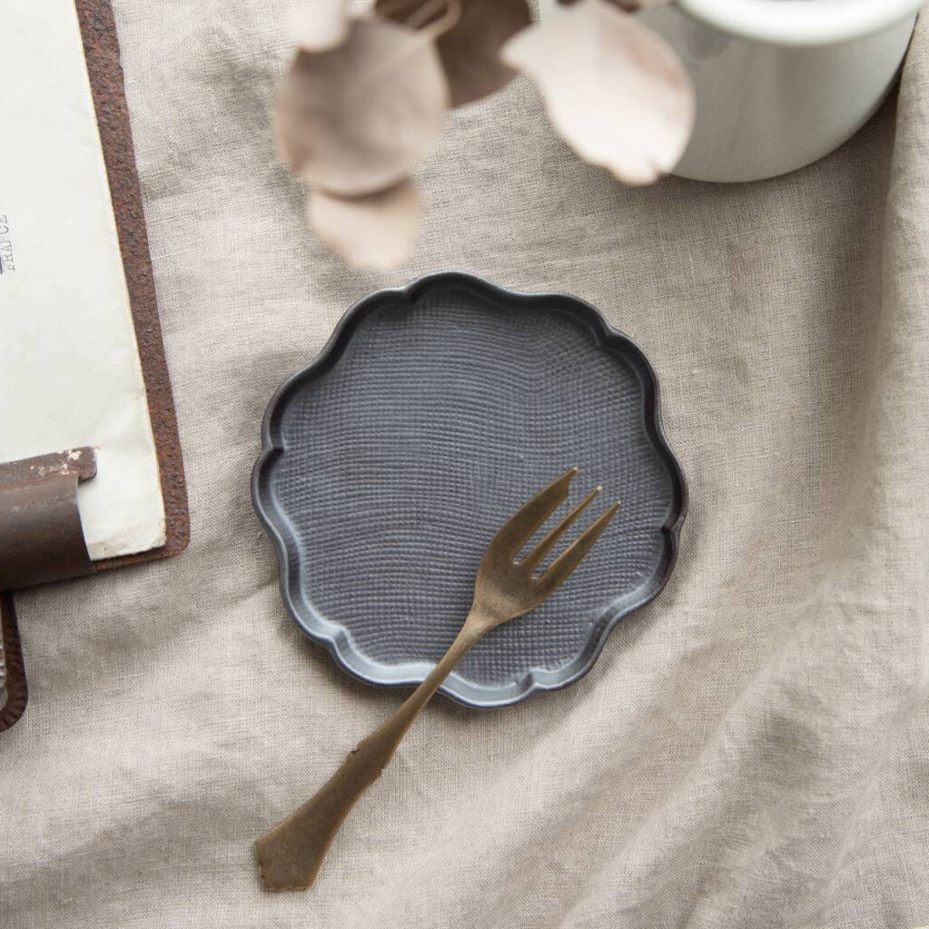 Minoyaki Mini Plate Black