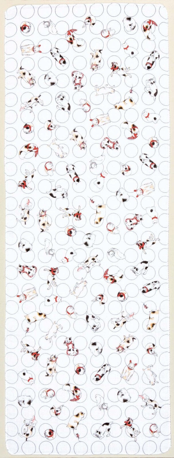 Cats double gauze hand towel Tenugui Ukiyoe