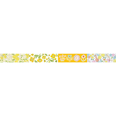 Japanese masking tape yellow flower