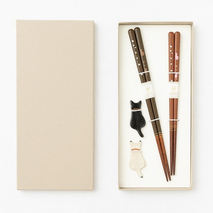 Chopsticks and Chopstick rests set of 2