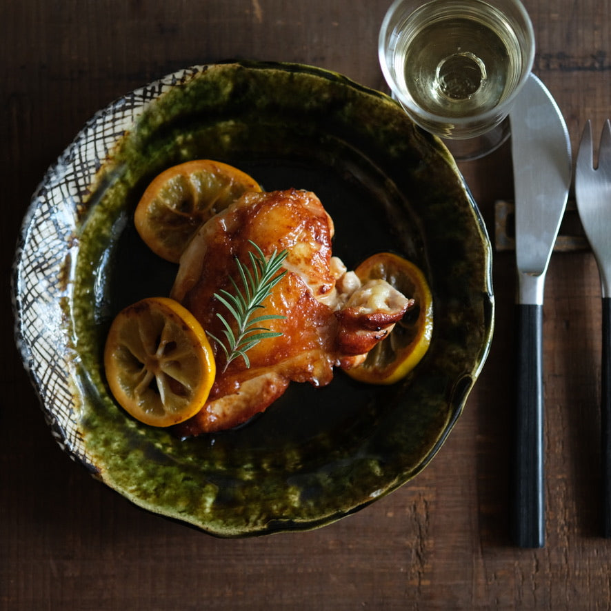 Hiroshi Hanzawa Oribe Dinner Plate