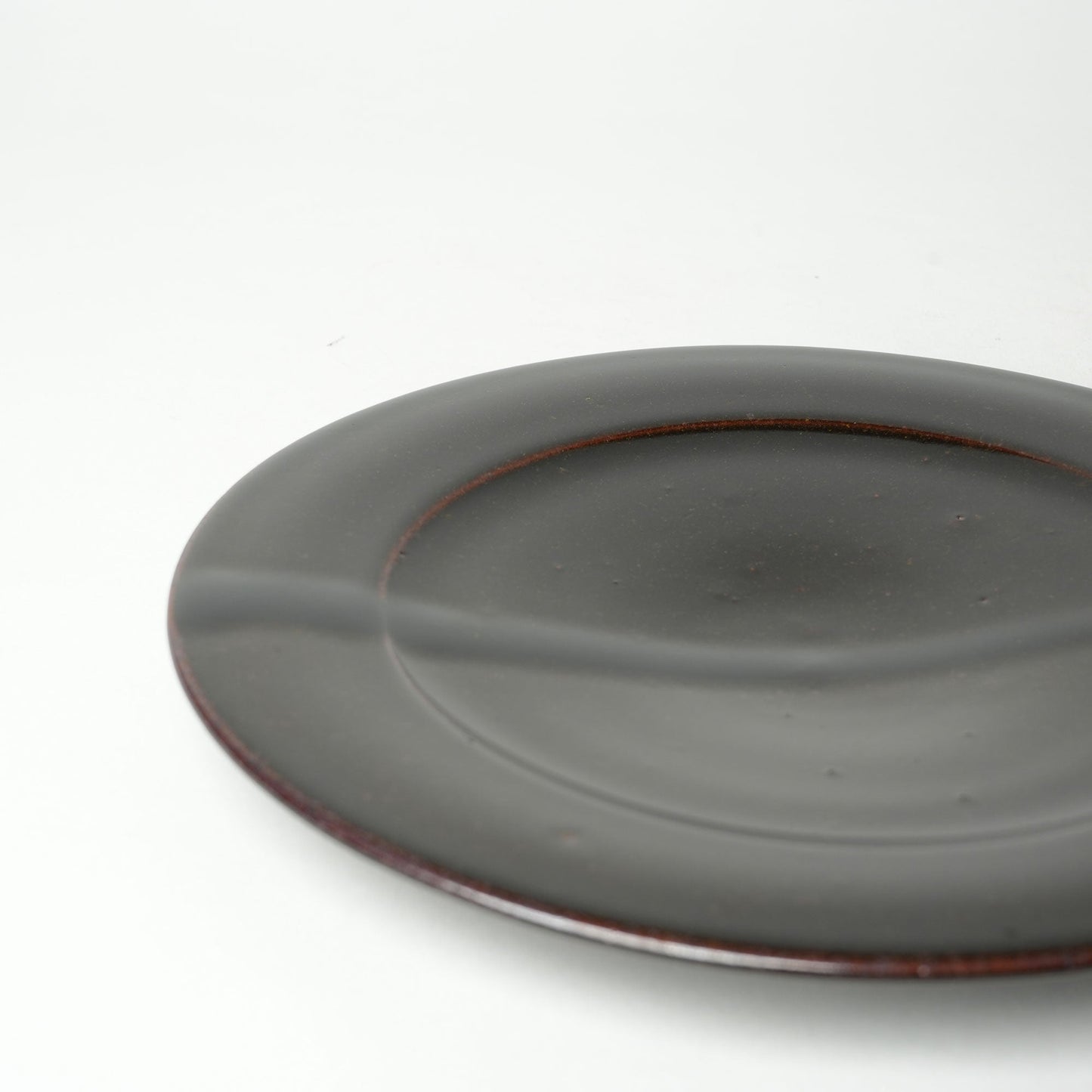 Ryutagama Taki Nakazato Dinner Plate Black Glaze