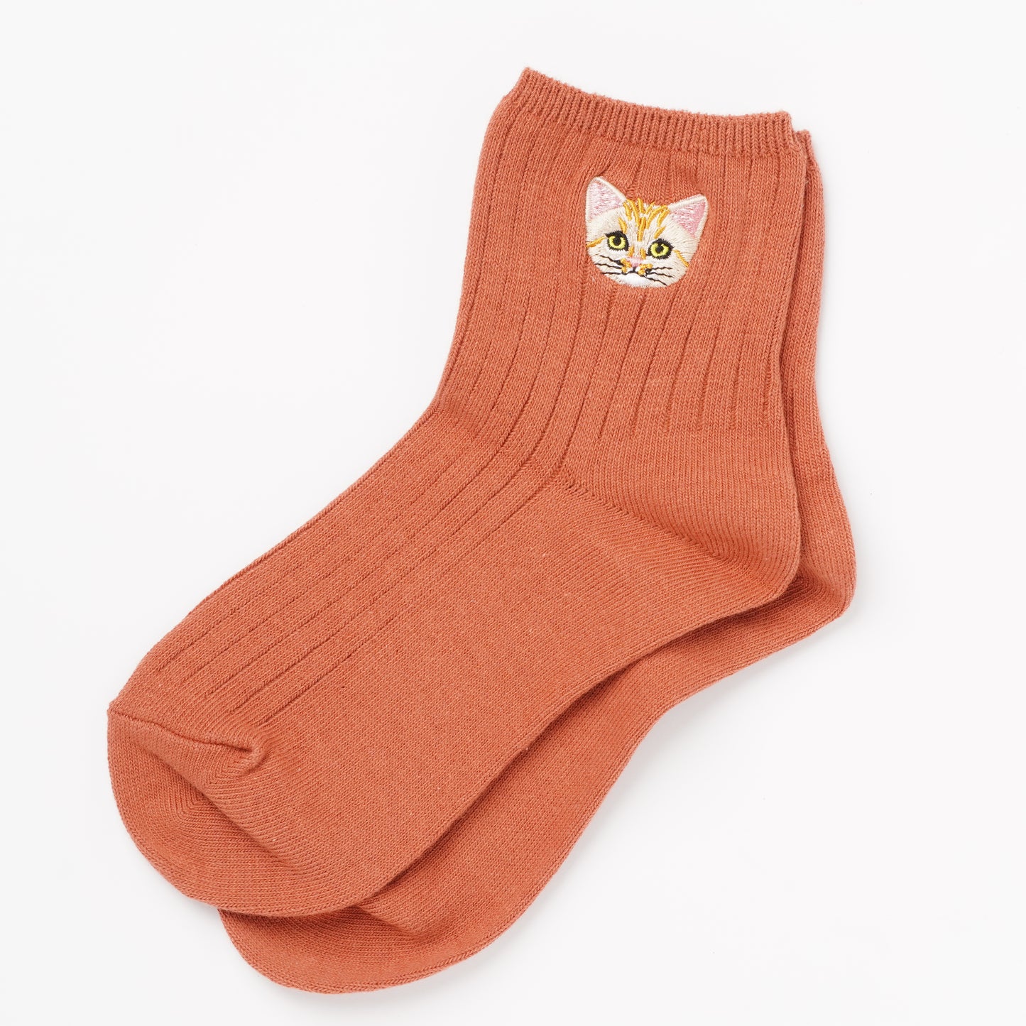Cute Cat Socks M – Suna Neko Embroidery