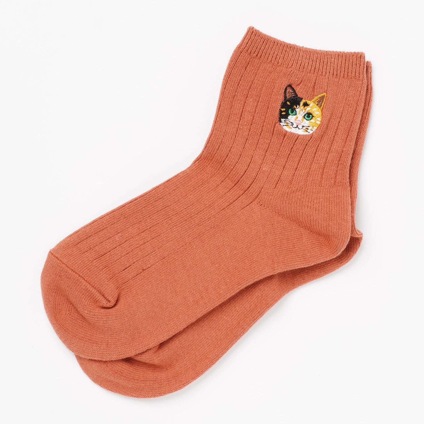 Cute Cat Socks M – Mike Neko Embroidery