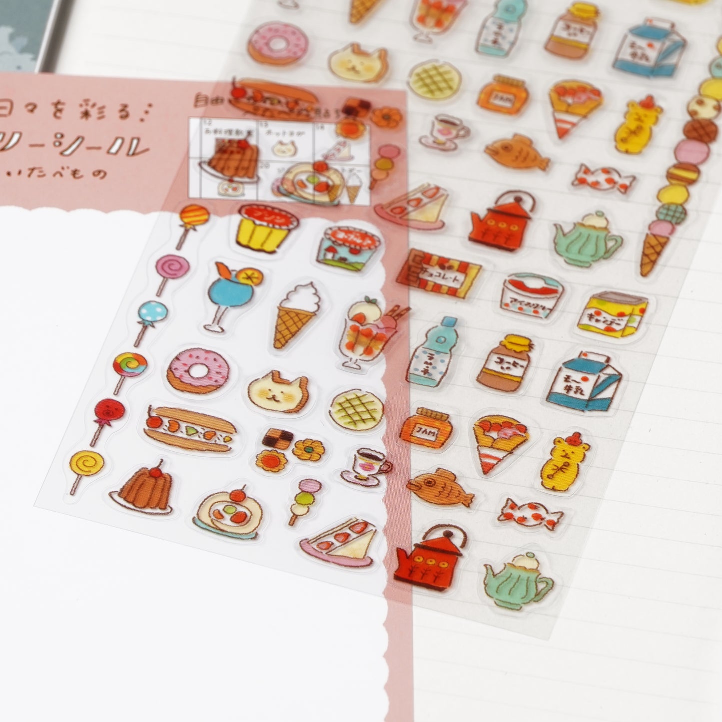 Watashi Biyori Daily Clear Stickers - Sweets