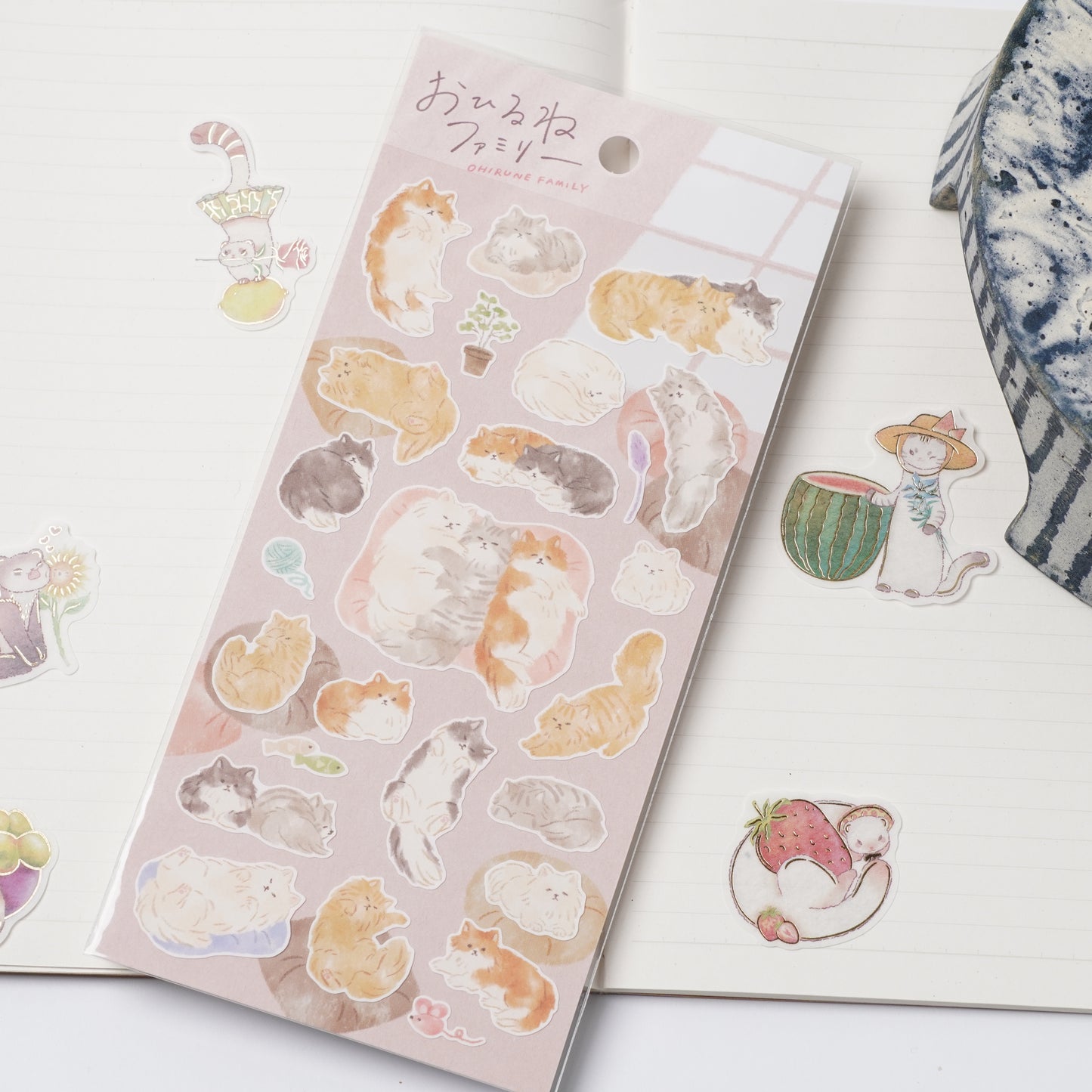 MINDWAVE Sticker - Ohirune Family Nekozaki Family