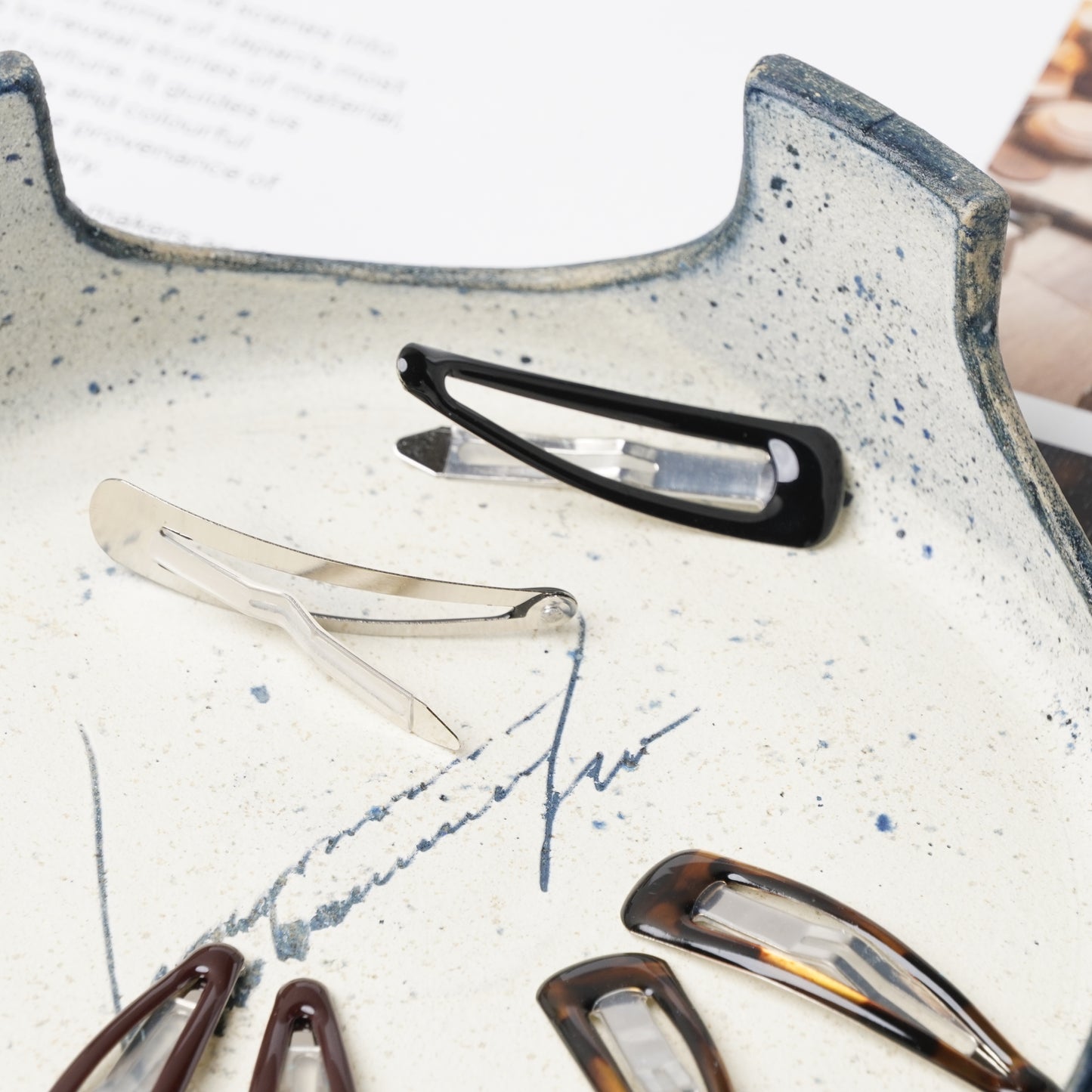 Non-Slip Hair Pin 50mm Slim Puffy Type