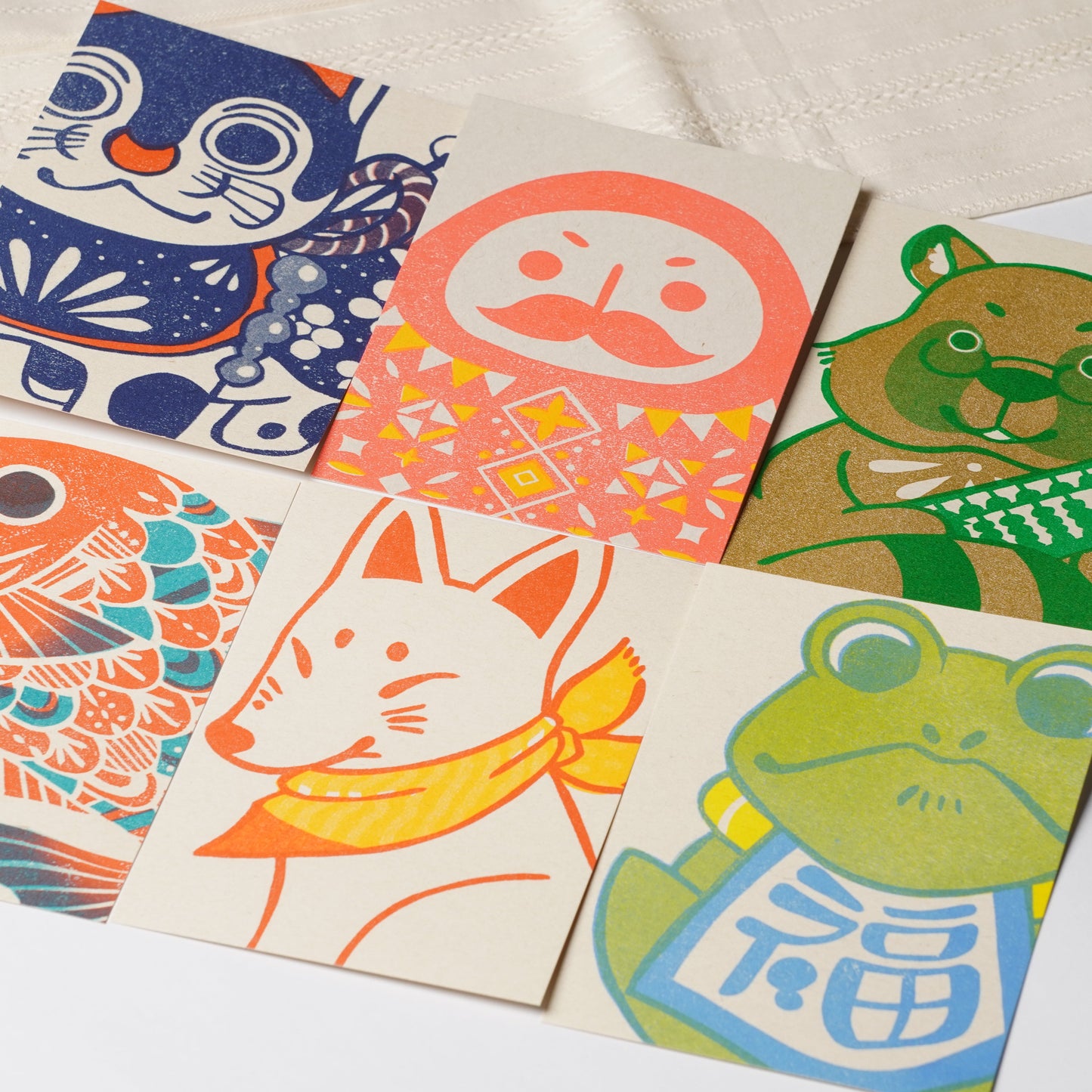 Retro Japan Post Cards Dog