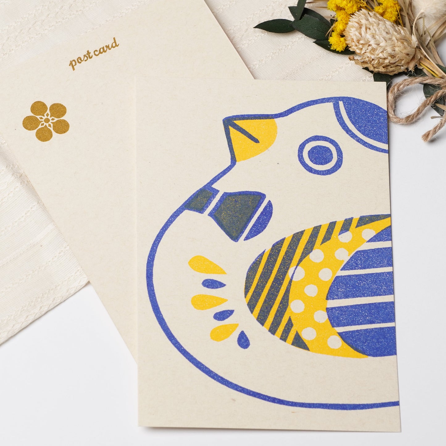 Retro Japan Post Cards Bird