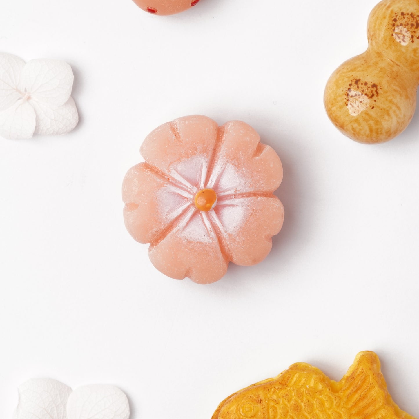 Wagashi Magnet Cherry Blossoms (Japanese Traditional Sweets)
