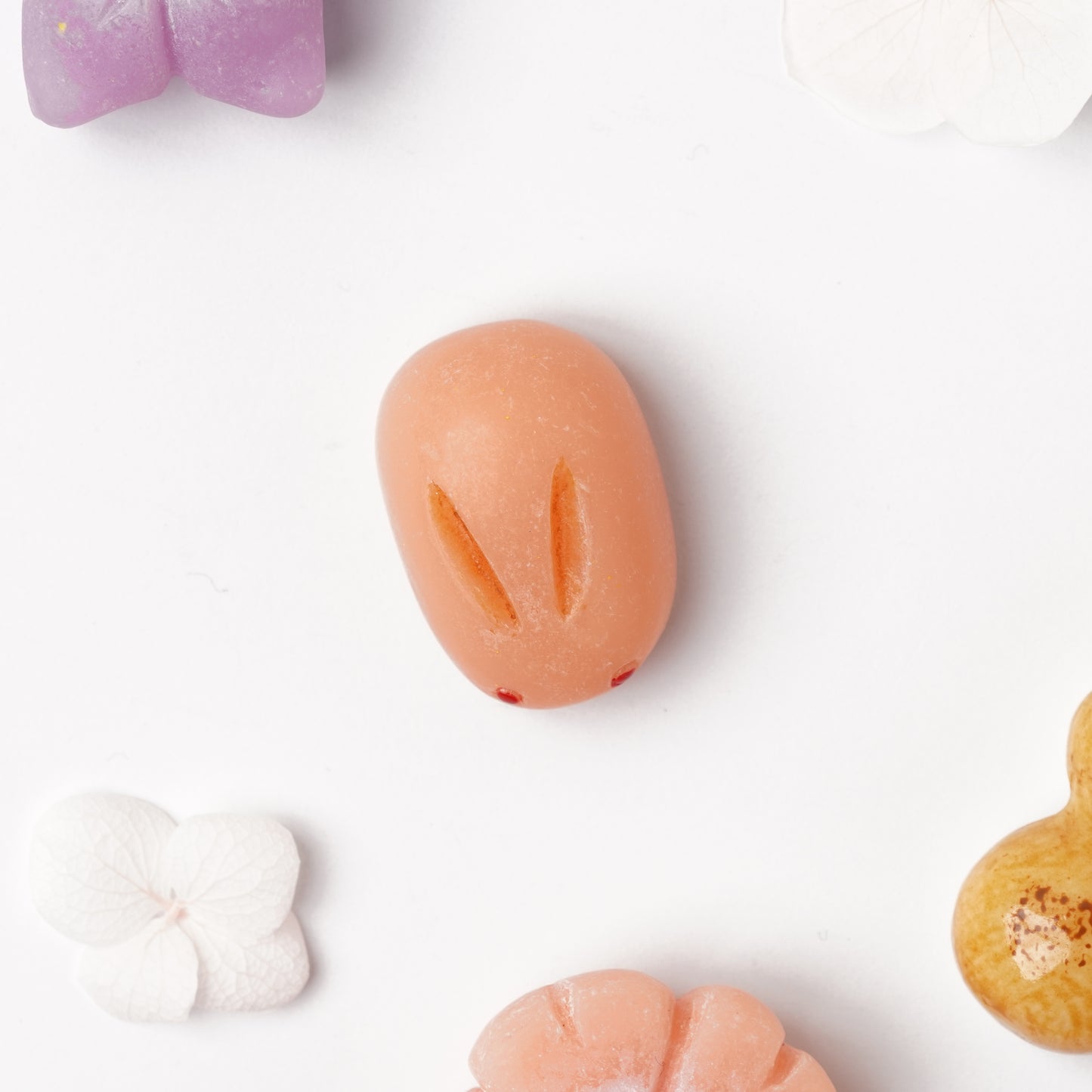 Wagashi Magnet Manju Pink (Japanese Traditional Sweets)