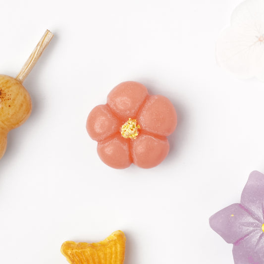 Wagashi Magnet Plum Blossoms (Japanese Traditional Sweets)