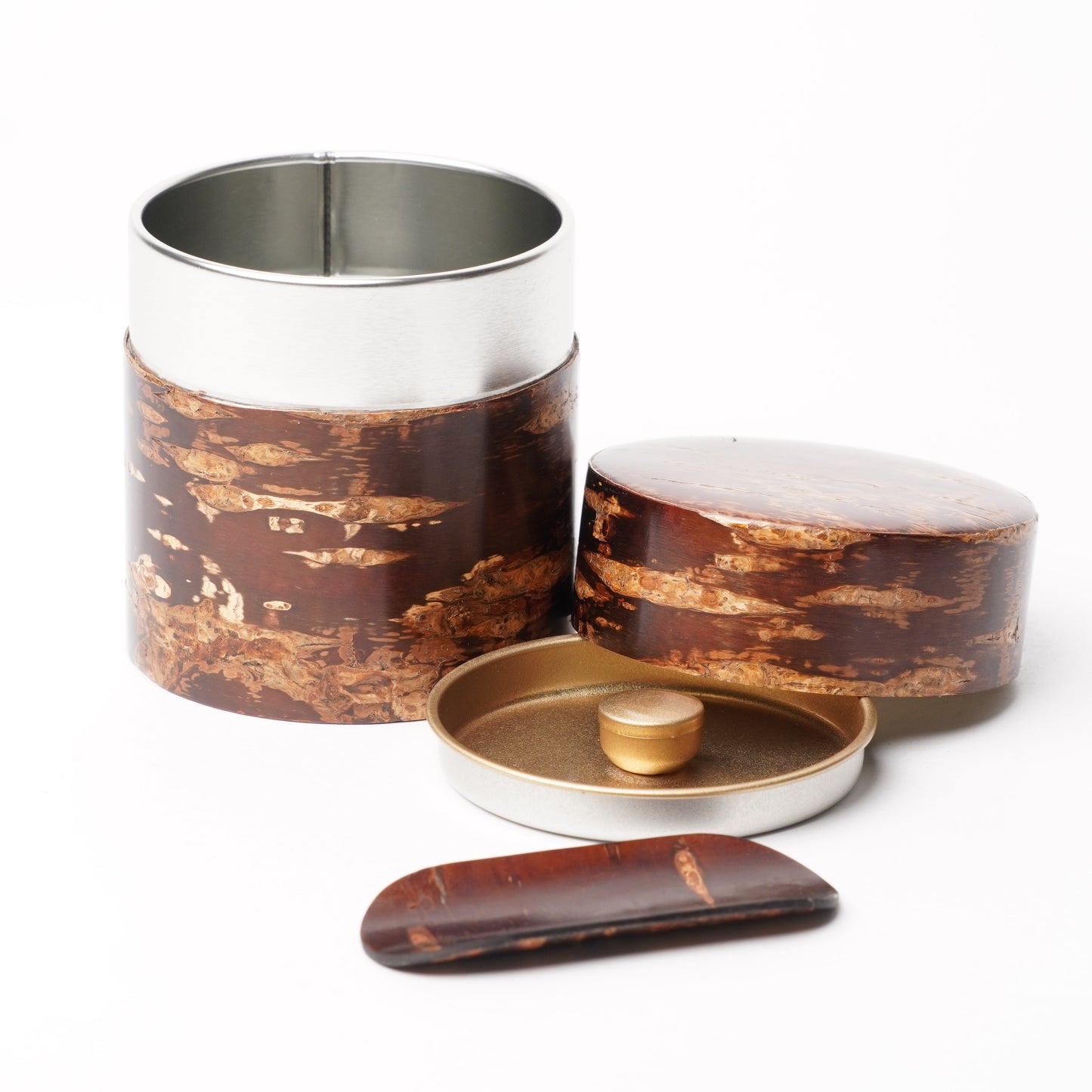 Tomioka Shoten Tea caddy Hiragata set S