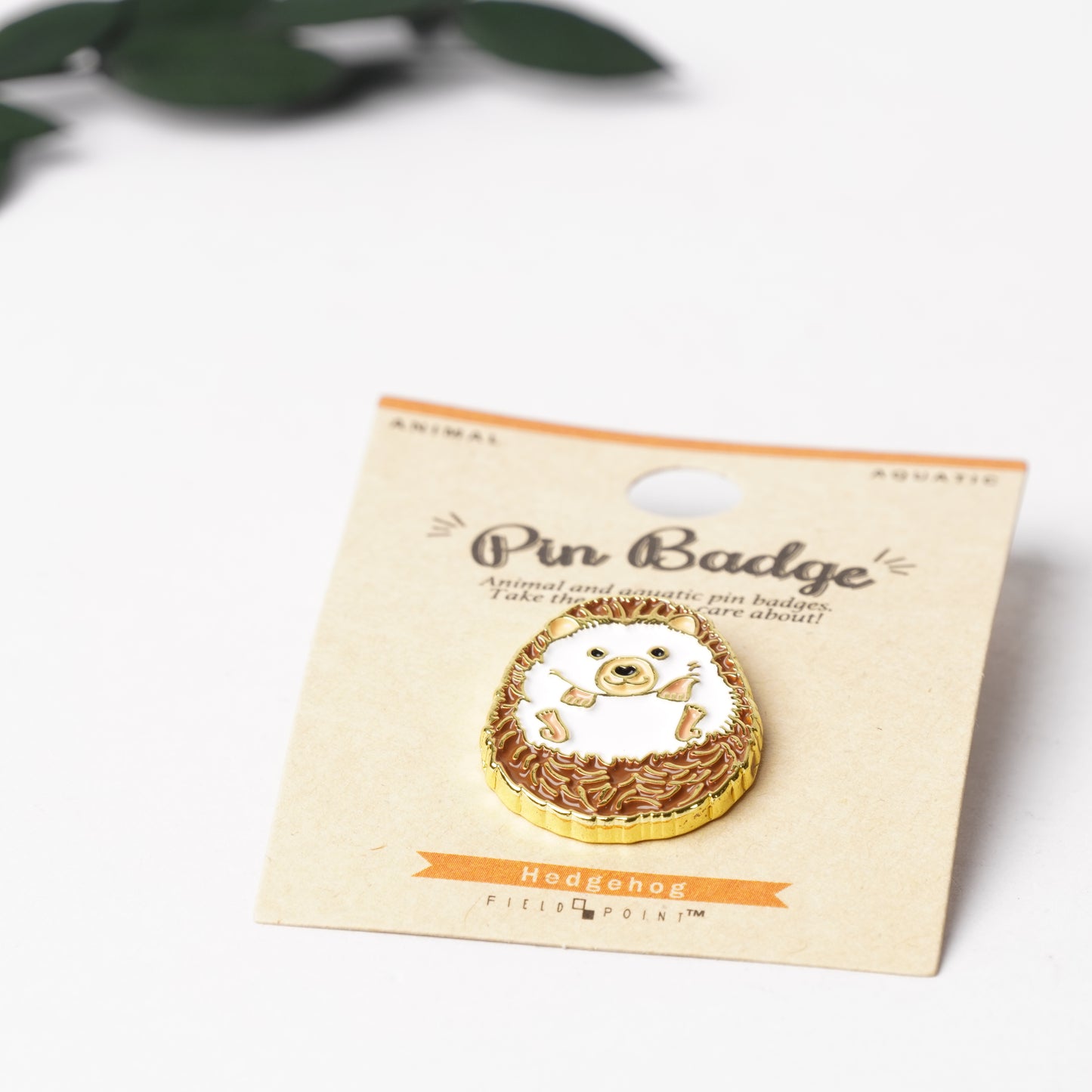 Hedgehog Enamel Pin – Cute Woodland Animal Badge for Backpacks & Gifts