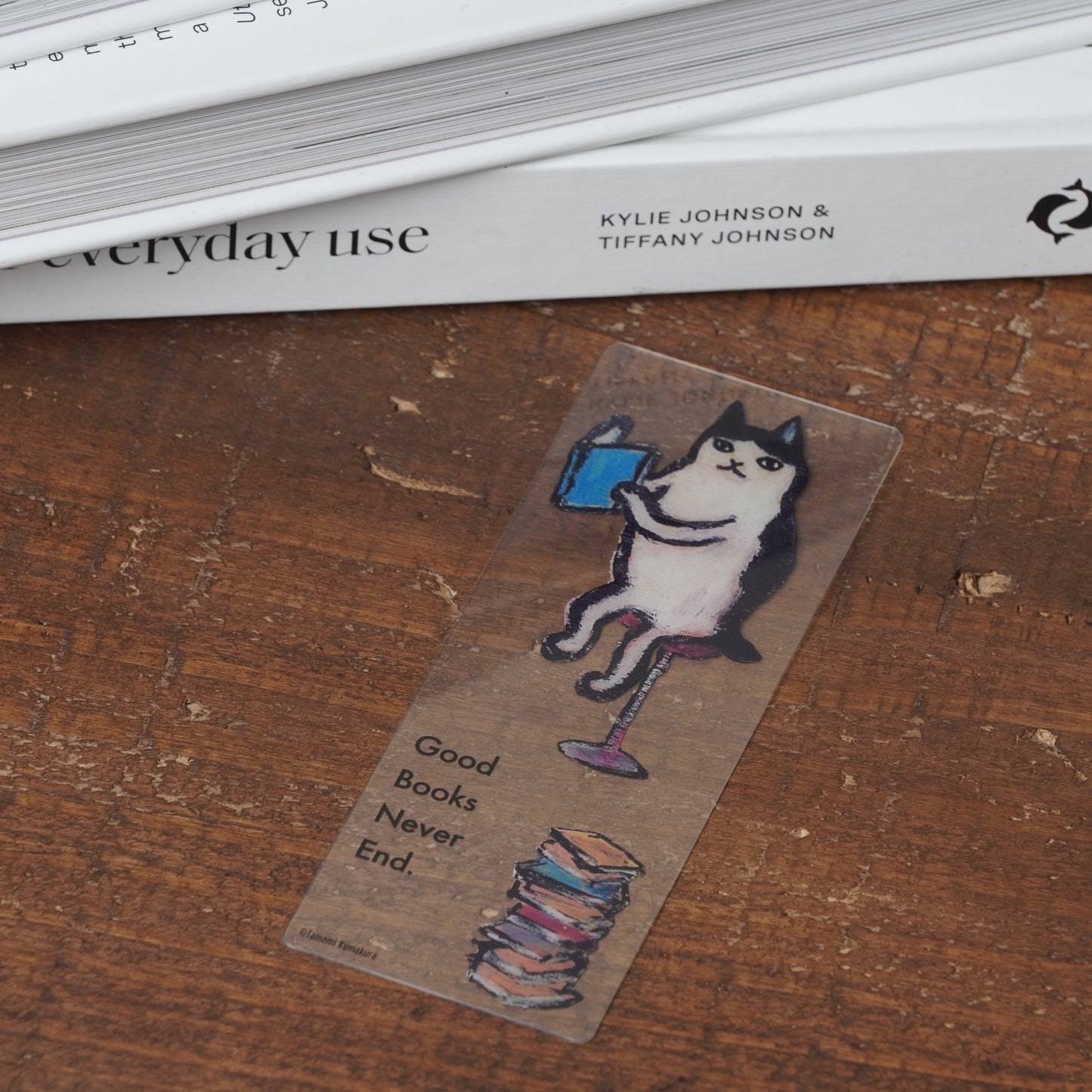Bookmark book cat
