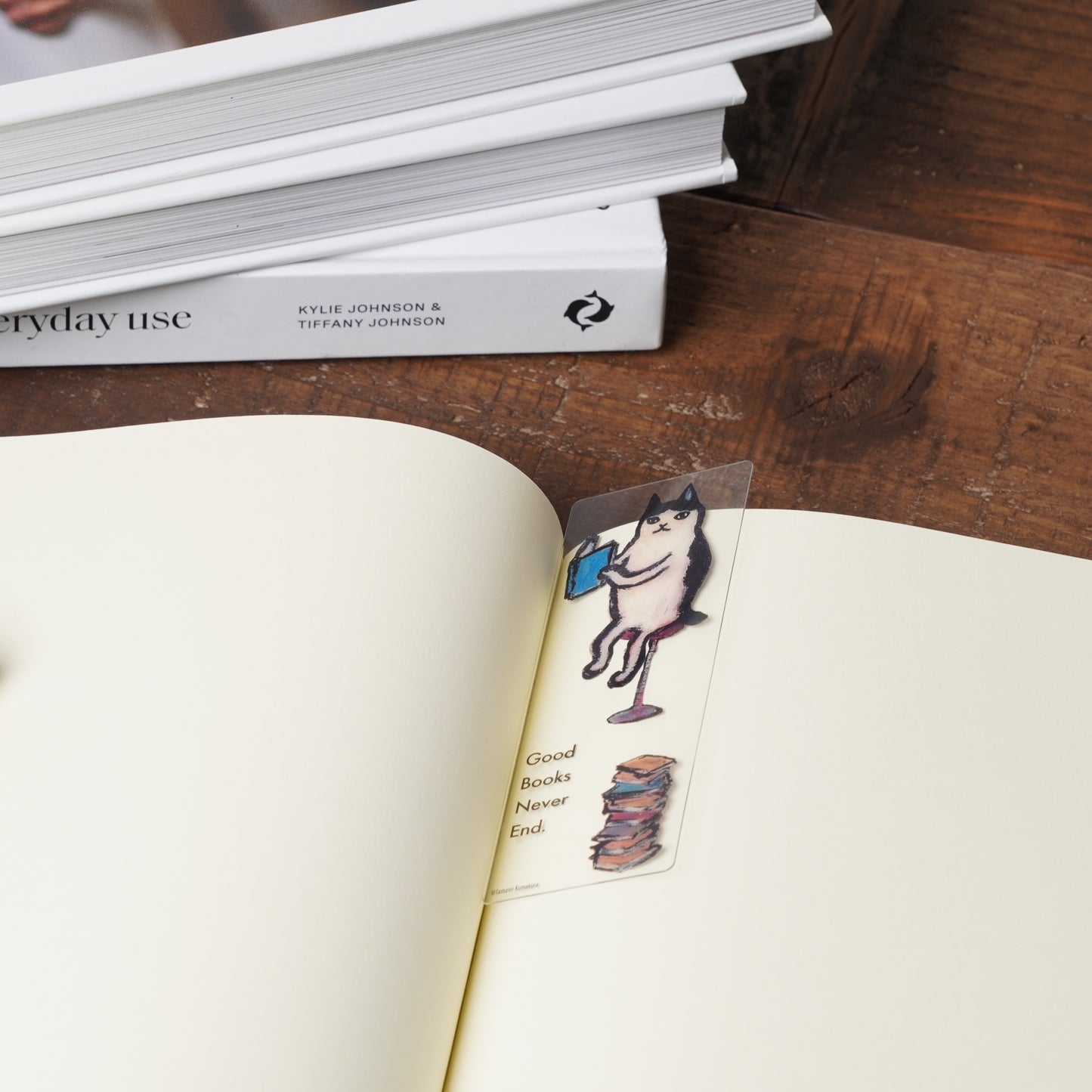 Bookmark book cat
