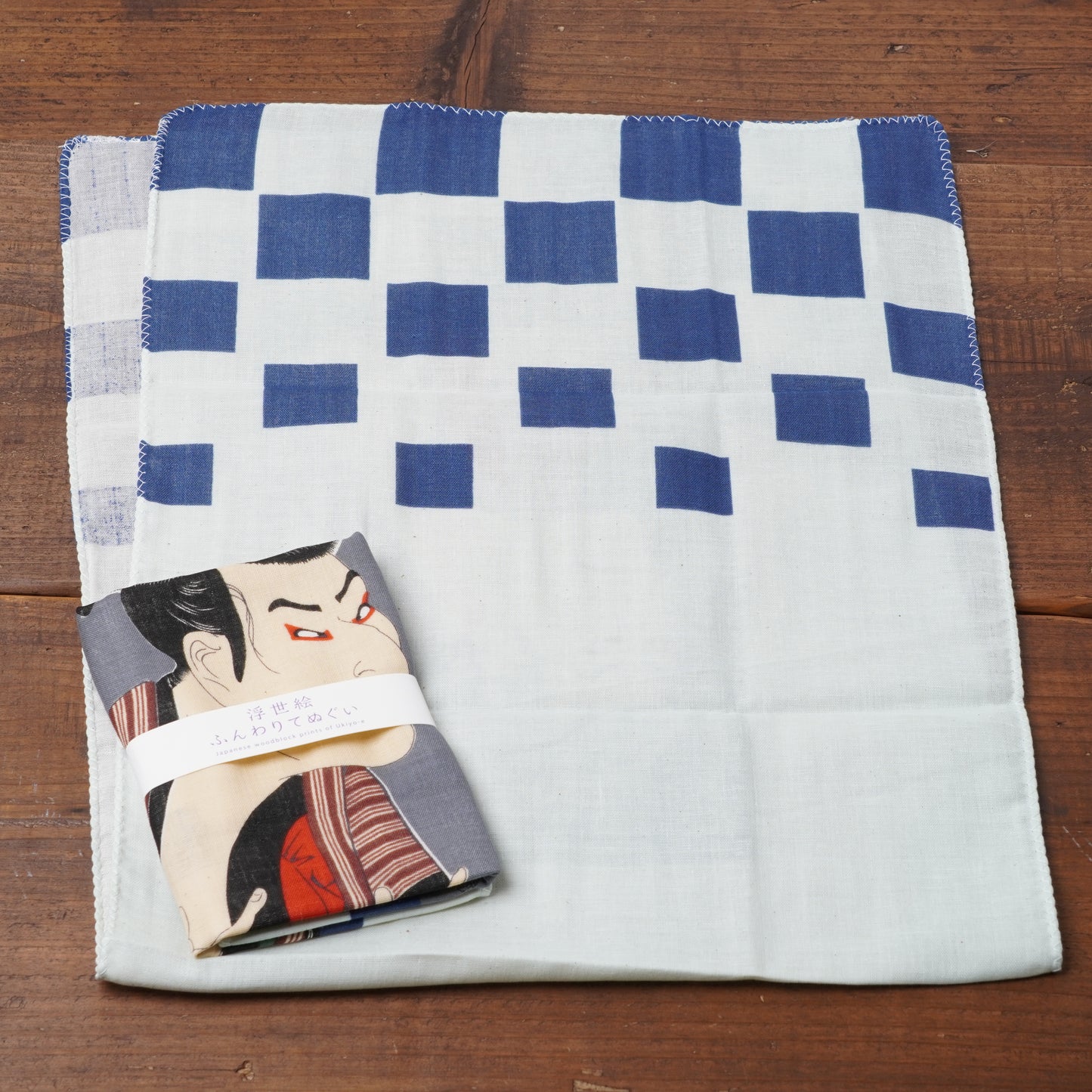 Double gauze hand towel Tenugui Ukiyoe Edobei