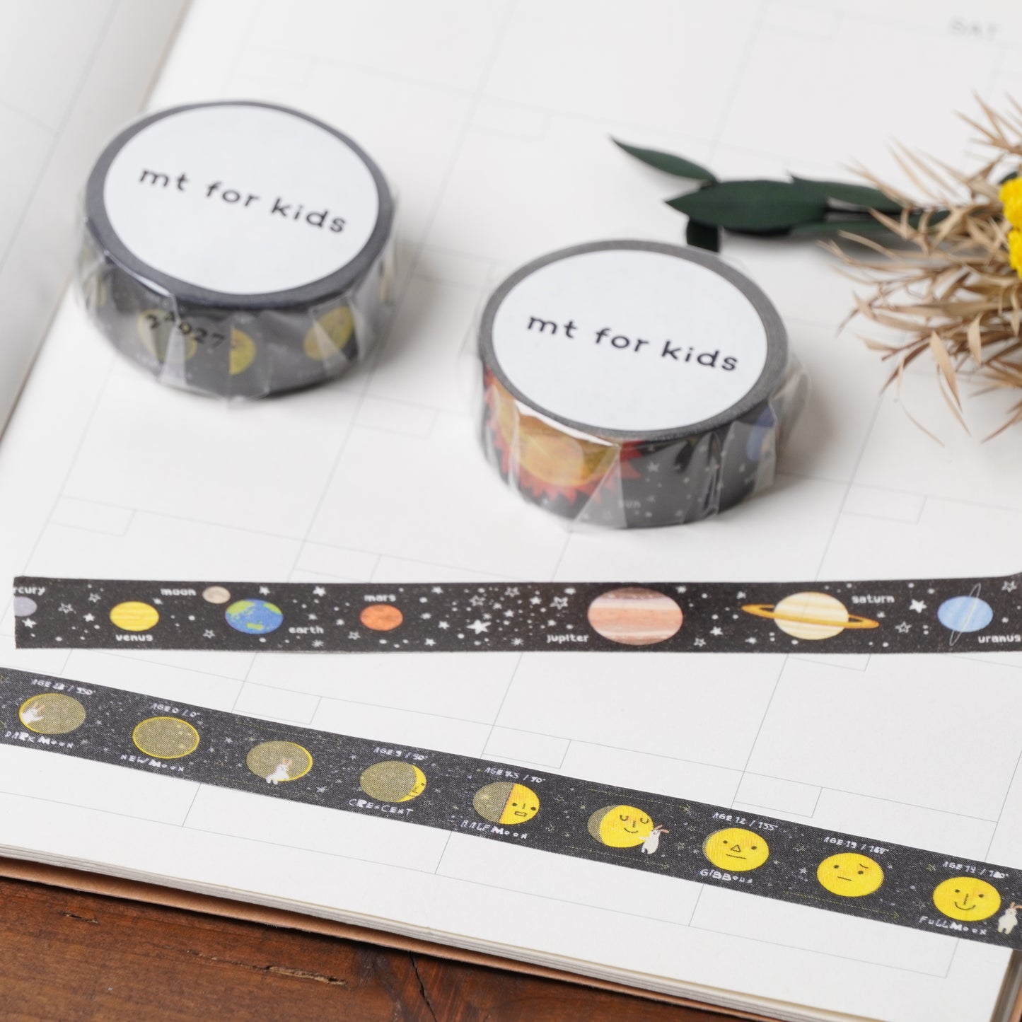 Universe planet masking tape 15mm width