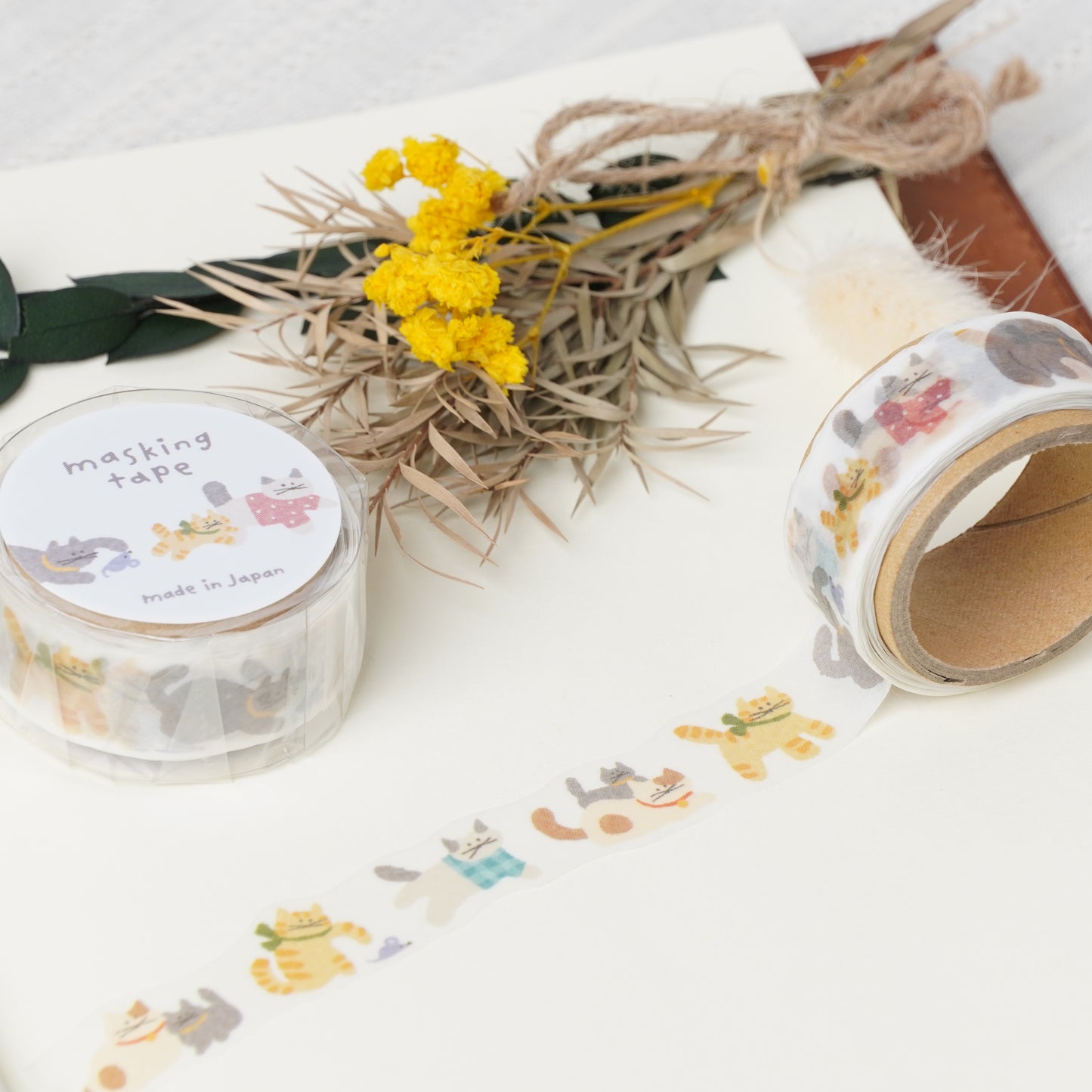 Diecut masking tape 18mm width cat