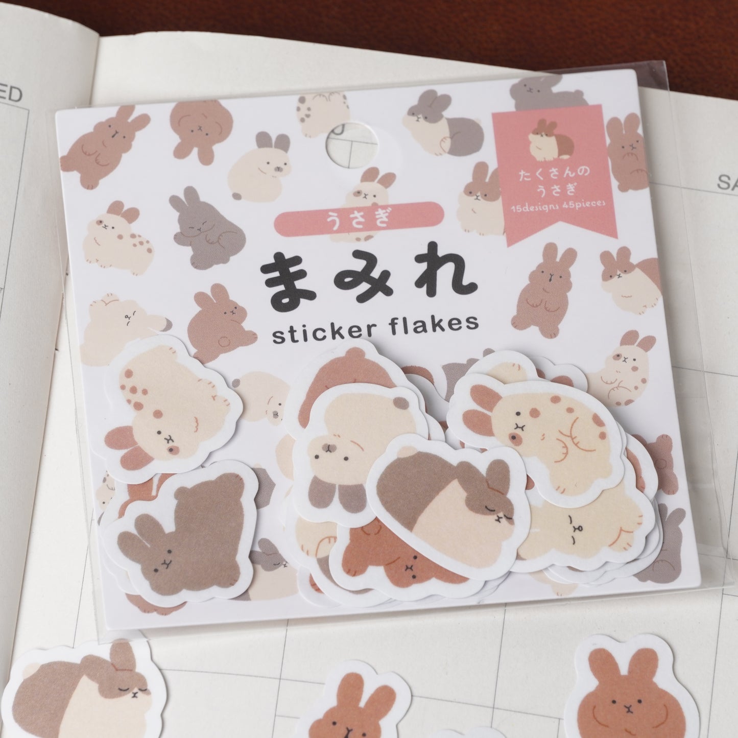 Rabbits Flake Sticker