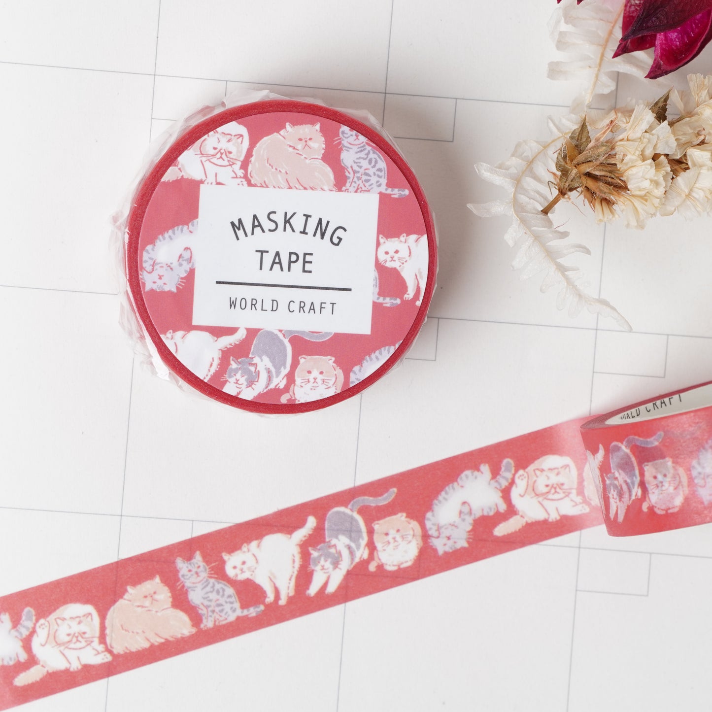 Cats Masking Tape 15mm Width