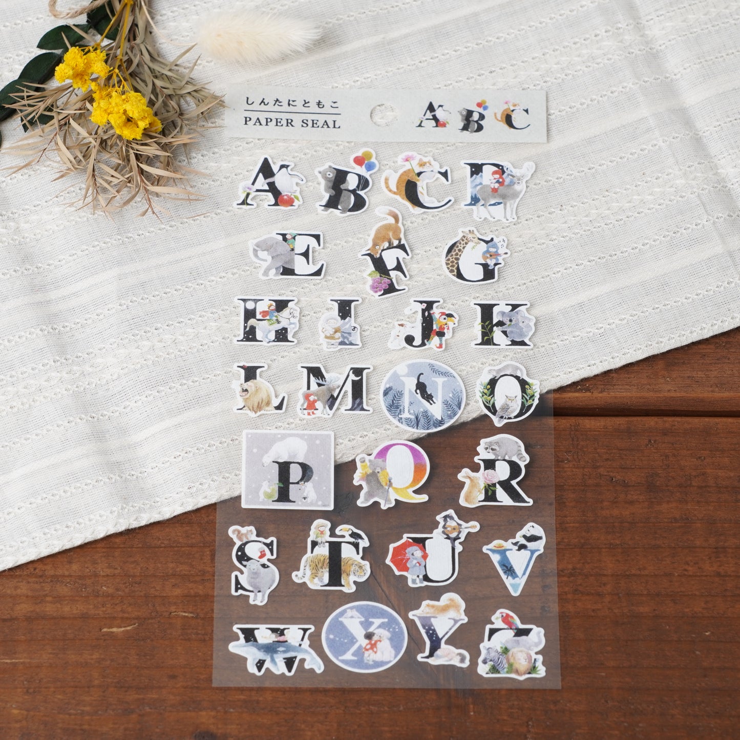 Alphabet sticker
