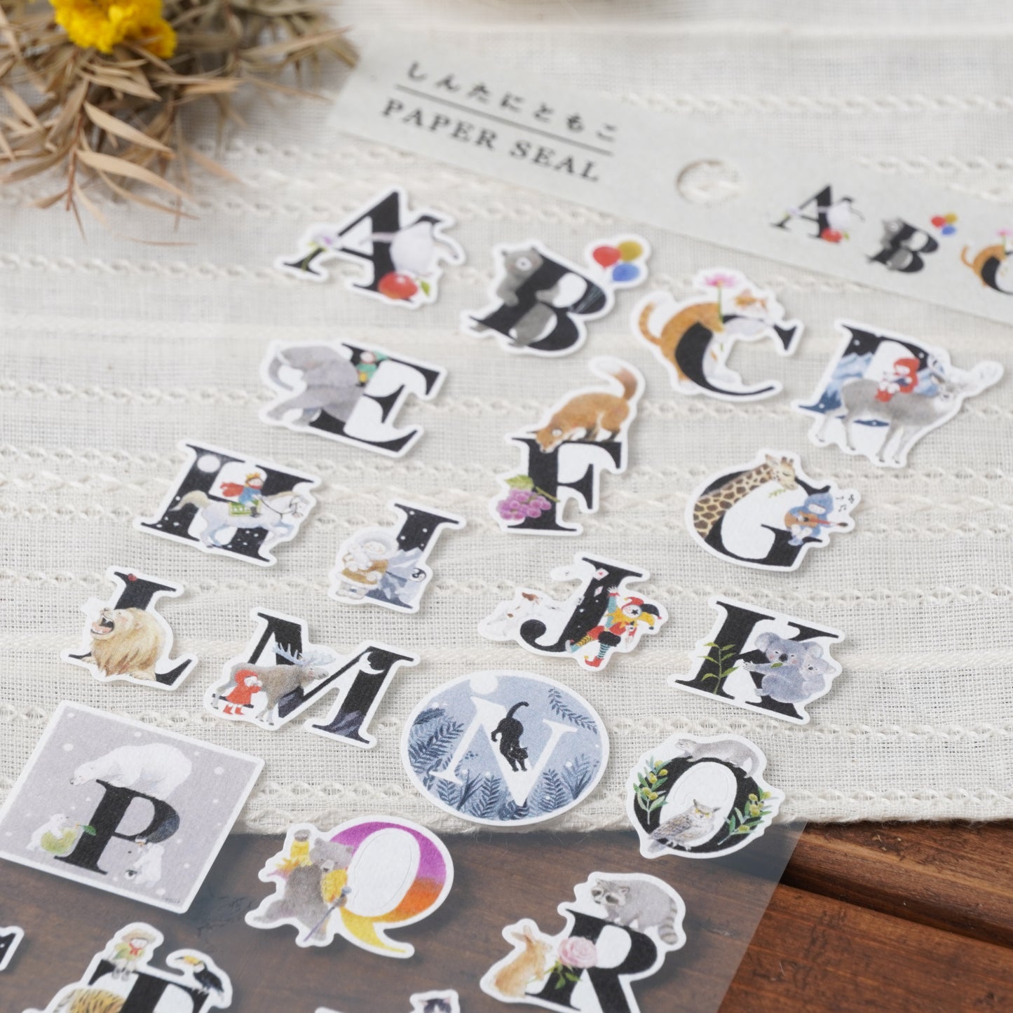 Alphabet sticker