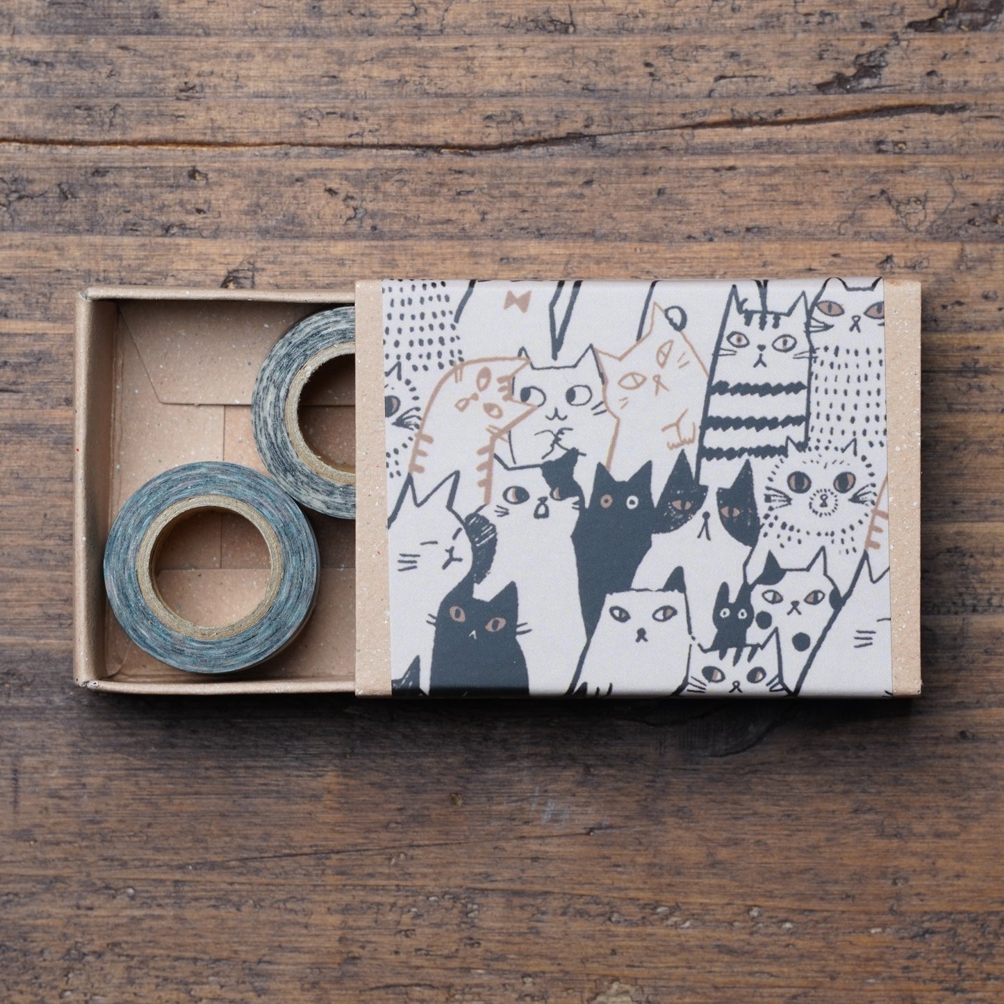 Mini Masking Tape Set Cat - Tape Box by Shinzi Katoh